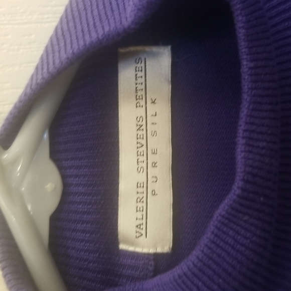 Valerie Stevens petites silk sweater - Picture 2 of 4